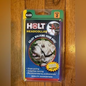 HOLT HEADCOLLAR  NO PULL DOG TRAINING Manual Incl Blk Sz 2 Cocker Border Collie+